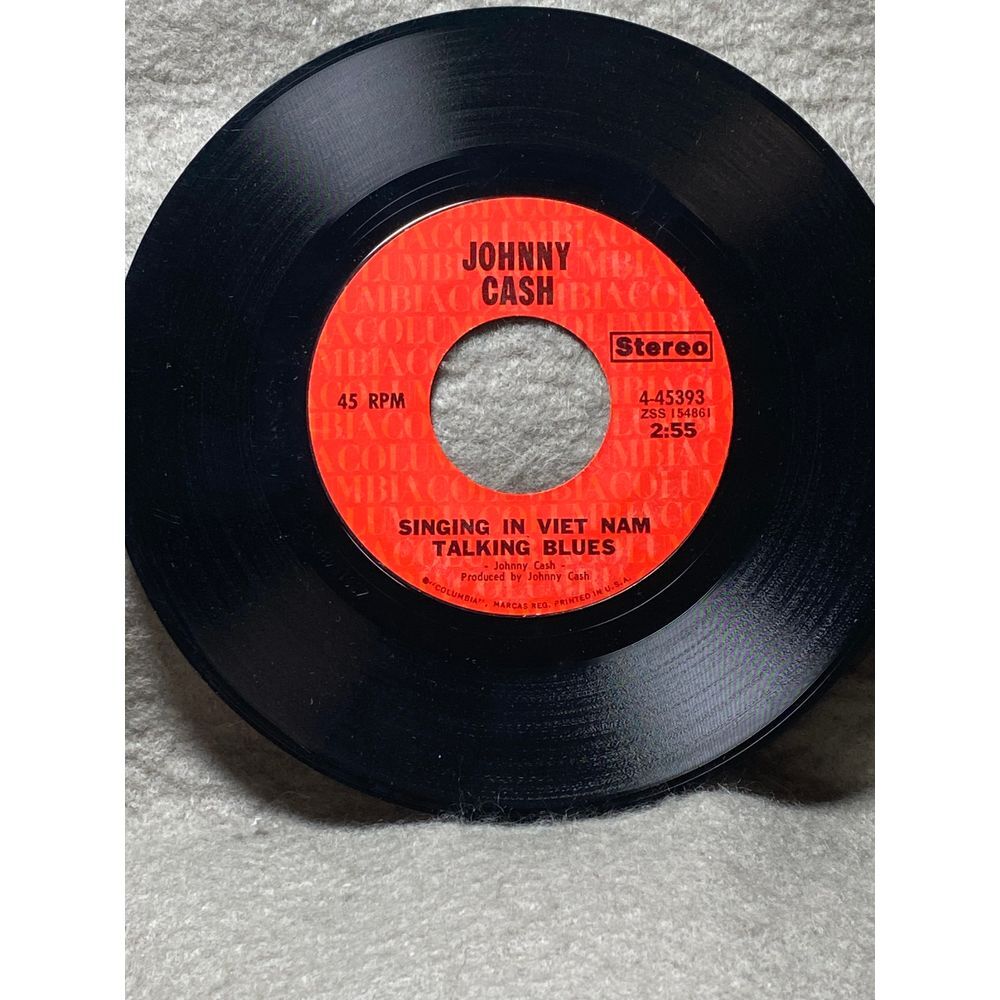 Johnny Cash 'You've Got a New Light Shining‎ in Your Eyes' Vintage 45 RPM Vinyl
